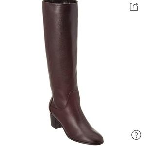 Aquatalia Deanna Dolomite waterproof leather boots Maroon red